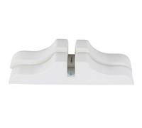 KJHBV 2 Pcs Plastic Home Divider Stand with Unique Design, Protects Floors and Prevents Slipping, White Room Divider Screen Partition Base Suitable for Study Rooms and Home