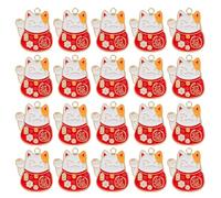 KJHBV 20pcs Cat Shape Alloy Charms for DIY Jewelry Making and Bag Pendants | Bulk Value Pack, Lucky Cat Look, Good Texture, for Handbags Backpacks, Home Decor and Key Accessories