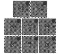 KJHBV 20pcs Pvc Fish Tank Bottom Filter Plates Spliceable Clapboard Design for Aquarium Isolation Easy Installation Black Tray under Gravel Filtration and Water Permeability