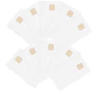KJHBV 20pcs White Ic Cards 16k Memory Pvc Copper Security Smart Chip Card Fast Data Transfer for Automotive Access Control Systems