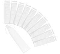 KJHBV 20pcs White Organza Drawstring Bags Lightweight Favour Bags for Chocolates Goodies Packaging at Christmas and Showers