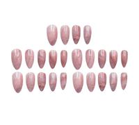 KJHBV 24pcs Marble False Nails Manicure False Nails Pink Plastic Long Serving Life Not Easy to Break Charming Style for Ladies Party Use