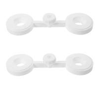 KJHBV 2pcs Adjustable Plastic Funnel Stand with Dual for Laboratory Use Washable Holder Rack for Separating Funnels Educational Lab Drying Organizer for Liquid Extraction