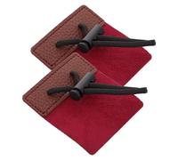 KJHBV 2pcs Arrow Puller Archery Finger Tab Made of Pu Leather Adjustable Tightness Finger Protection Featuring an Adjustment Rope Design for Archery Practice