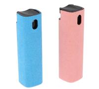 KJHBV 2pcs Lens Cleaner Spray for Glasses and Screens, Strong Decontamination Ability, Plastic Bottle, Portable Cleaning Kit for Fingerprint and Dust Removal on Lenses and Electronic