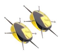 KJHBV 2pcs Manicure Dot Tool Acrylic and Metal Circular Nail Dotting for Nail Art and Clay Crafts Producing Process Accurate Carving, for Experts and Beginners during Graduation Time