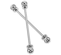 KJHBV 2pcs Mens Collar Stays and Suit Stay Pins with Decorative Effect Silver Alloy Collar Pin Lightweight and Not Easy to Break for Graduation Time and Weddings