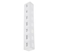 KJHBV 2pcs Portable Weekly Pill Dispenser Boxes with Seven Compartments, Plastic Medicine Storage Cases for Travel and Outdoor Use, Odourless and Separate Design