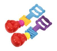 KJHBV 2pcs Retractable Spring Fist Prank for Plastic Material, Creative Design, for Parties and Party Interaction, Stress Relief and Fun Trick Plaything