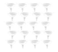 KJHBV 30pcs Transparent Mini Liquid Filling Funnels for Cosmetics Hair Care Perfume Essential Oils Easy Transfer for Home Lab Travel