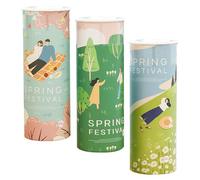 KJHBV 3pcs Cylinder Car Tissue Boxes with Soft Skin-Friendly Pulp Paper Facial Tissues, Round Creative and Lovely Design for Travel on The Road Use
