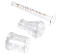KJHBV 3pcs Glass Lab Beakers and Conical Flask Set with Graduated Measuring Scale, Borosilicate Glass Material, Accurate Measuring for Experiments and Cooking, 10ml and 50ml Capacity