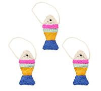 KJHBV 3pcs Sisal Cat Scratching Fish Shape for Exercise and Claw Grinding Suitable for Indoor Lonely Cats Random Color