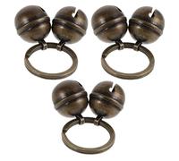 KJHBV 3pcs Tiny Cat Collar Bell Jinglebell Charm Training Pets Anti Lost Vintage Brass Metal Accessory for Adventurous Outings Dogs Pets