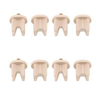 KJHBV 4 Pairs Roller Blind End Caps Replacement Plastic Fittings Universal Design Secure Fit for Indoor Roller Shades and Balconies Accessories