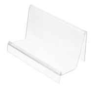 KJHBV 4pcs Acrylic Wallet Display Stand Holder Stable Base Construction and Polished Edge Design, Portable Organizer for Jewelry and Handbags, for Store Decoration and Home Use