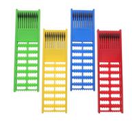 KJHBV 4pcs Fishing Hook Holder for Outdoor Use, Abs Material Rig Holder with Secure Hook Support and Wear-Resistant Design, Fishing Gear Storage Rack for Anglers