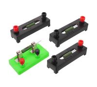 KJHBV 4pcs Fixed Resistor Boards with 5ω 10ω 15ω Ohm Values for Electricity Experiments, Featuring Stable and Precise Measurements with Screw Binding Post Connections on Insulated
