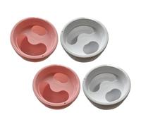 KJHBV 4pcs Hand Soaking Bowls for Nail Salon and Home DIY Nail Art Skin-friendly Plastic Abs Exfoliating Manicure Hand Care Soak Containers Random Color