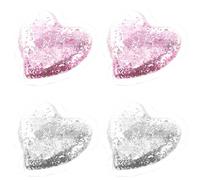KJHBV 4pcs Heart-shaped Eye Cooling Gel Pads Reusable Pvc Eye Packs for Beauty Soothing and Minimizing Dark Circles Cooling Pads