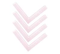 KJHBV 4pcs L Shaped Tailor Rulers for Sewing and Crafting, Plastic Dressmaking Measuring Tools with Internal Scale, Resists Fading and Abrasion, for Fashion Pattern Making
