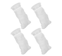 KJHBV 4pcs Nylon Filter Mesh Bags for Aquarium Fish Tank with Strong Physical Filtration Performance and Support for Multiple Wash Cycles, Fine Mesh Filter Socks for Food Particles
