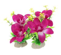 KJHBV 4pcs Orchid Sashimi Plate Flower Sushi Serving Decorations for Japanese Restaurant Artificial Flower Decors Delicate Cold Dish Ornaments for Sushi Presentation