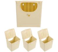 KJHBV 4pcs Plastic Hanging Bird Breeding Box Nesting House with Perch for Parakeets and Small Birds Cage Accessory Suitable for Hatching and Living Environment