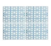 KJHBV 4pcs Rabbit Foot Pads Bunny Cage Pad with Hollow-out Design and Cuttable Splice Premium Plastic Material for Personal Home and Pet's Shop Use