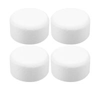 KJHBV 4pcs round Foam Cake Modelling Props for Cake Decorating Crafts and Bakery Practice, White Foam Material with Creative Manual Homework Design for Families and Beginners