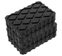 KJHBV 4pcs Rubber Car Jack Pad for Vehicle Hoist and Workshop Lift Accessories, Black Rubber Buffer Block with Noise Reduction and Anti-slip Features, for Garage Use and Improved Safety