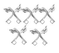 KJHBV 5 Pairs Double-Layer Metal Zipper Sliders with Single Lock Hole for Backpacks and Luggage Smooth Sliding Zipper Pulls to Extend Lifespan for Outdoor Travel
