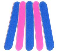 KJHBV 5 Pcs Disposable Nail Files Sanding Blocks for Nails Coarse Side for Shaping and Wooden and Sandpaper Material Straight Shape Round Ends for Manicuring and Surface Sanding at Home