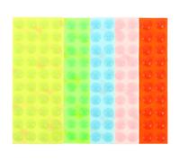 KJHBV 5 Sheets Silicone Braille Stickers for Blind and Visually Impaired, Repositionable and Repeat Use Bump Dots for Appliance Buttons and Plastics, for Home Everyday Labeling