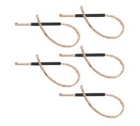 KJHBV 5pcs Flame Starting Rope for Camping and Hiking, Outdoor Survival Fire Starter with Waxed Rope and Aluminum Sleeves, Easy to Start Fire and Extinguish, for Picnic and Camping