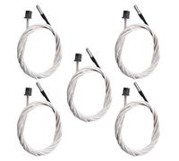 KJHBV 5pcs High Temperature Hot End Thermistor Sensor for 3d Printer Heating Block with Line Connection and Stainless Steel Plastic Material, Compatible with Printer Hot End Replacement
