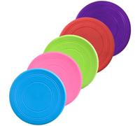 KJHBV 5pcs Puppy Training Flying Disc Dog Lightweight Silicone Throwing Disc for Outdoor Play in Wooded and Snowy Areas to Hunting Instinct and Chewing