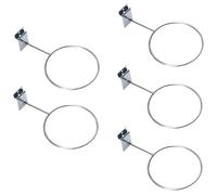 KJHBV 5pcs Silver Iron Ball Storage Rack with Great Load Bearing Capacity, Suitable for Soccer Ball and Volleyball Display, for School and Garage Use