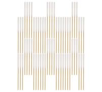 KJHBV 60 Pcs Cotton Swab Sticks with Bamboo Handles and Soft Cotton Tips for Efficient Cleaning and Makeup Application Suitable for Hard-to-reach Areas