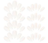 KJHBV 600pcs White Fake Nails Full Cover Plastic Nail Art Stickers Easy to Apply for Women for Holiday Events and Parties