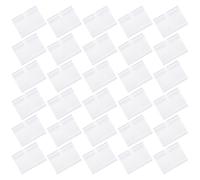 KJHBV 60pcs Plastic Price Display Holders with Polished Edges for Supermarkets and Schools, Label Stands for Storage Bins Offering Good Visual Effect and Sturdy Use