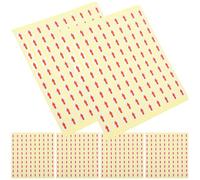 KJHBV 60sheets Red Arrow Label Stickers Square Factory Repair Warning Decals for Industrial Work Strong Adhesion Inspection Indicator Tags for Warehouse Office School Community Use