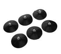 KJHBV 6pcs Non-slip Suction Cup Holder with M8 Thread for Boxing Bag Stand Base, Rubber and Metal Material, Strong Suction Power, for Kickboxing Training Equipment and Home Use