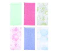 KJHBV 6pcs Nylon Bath Towels for Back Exfoliating and Skin Scrub Lightweight Showering Towels Suitable for Camping Trips and Weekend Hotel Stays