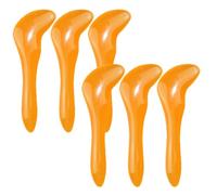 KJHBV 6pcs Yellow Beeswax Scraping Massager Boards for Shoulders and Neck with Massage Effect, Skincare Tools for Face Depuffer and Beauty Gifts for Women