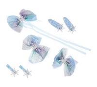 KJHBV 7pcs Christmas Hair Accessories Set for Little, Bow-knot Hair Clips with Good Grip and Easy Fix, Festive Hairpins for Christmas and Photography