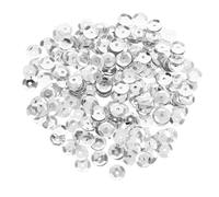 KJHBV 800pcs Silver Round PVC Sequins 8mm Loose Cup Sequins for Crafts with Easy Application and Sparkling Design for Home Decor and Embellishments