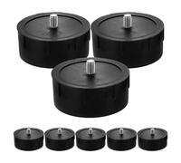 KJHBV 8pcs Cat Tree End Caps Replacement for Cat Climbing Frame Tube Stoppers, Black Plastic and Metal Material, Easy Installation and Ensures Stable Connection, for Cat's Playtime