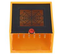 KJHBV Acrylic Box for Reptiles and Spiders with Escape and Multi-functional Features, Orange Enclosure Suitable for Homes and Offices, Sturdy Acrylic Material