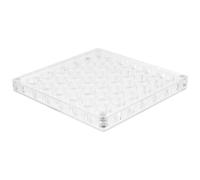 KJHBV Acrylic Mini Seashell Case with 36 round Grid Compartments, Easy to Carry and Protect Shells, Jewellery Display Box for Trinkets and Gemstone Collection